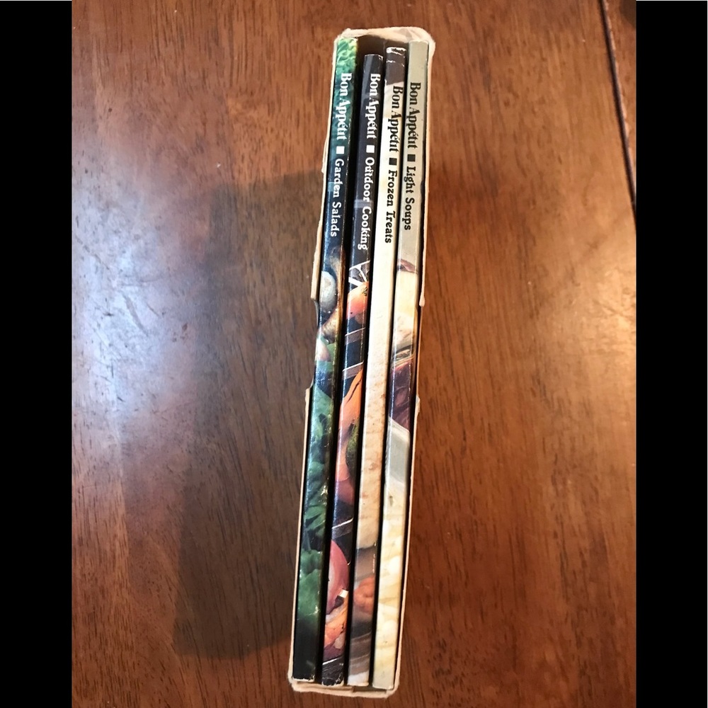 💕3/$15 Bon appetit 4 titles cookbook set vintage recipes pocket gift set